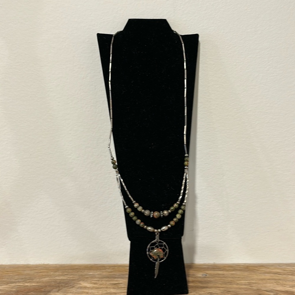 Dream catcher necklace